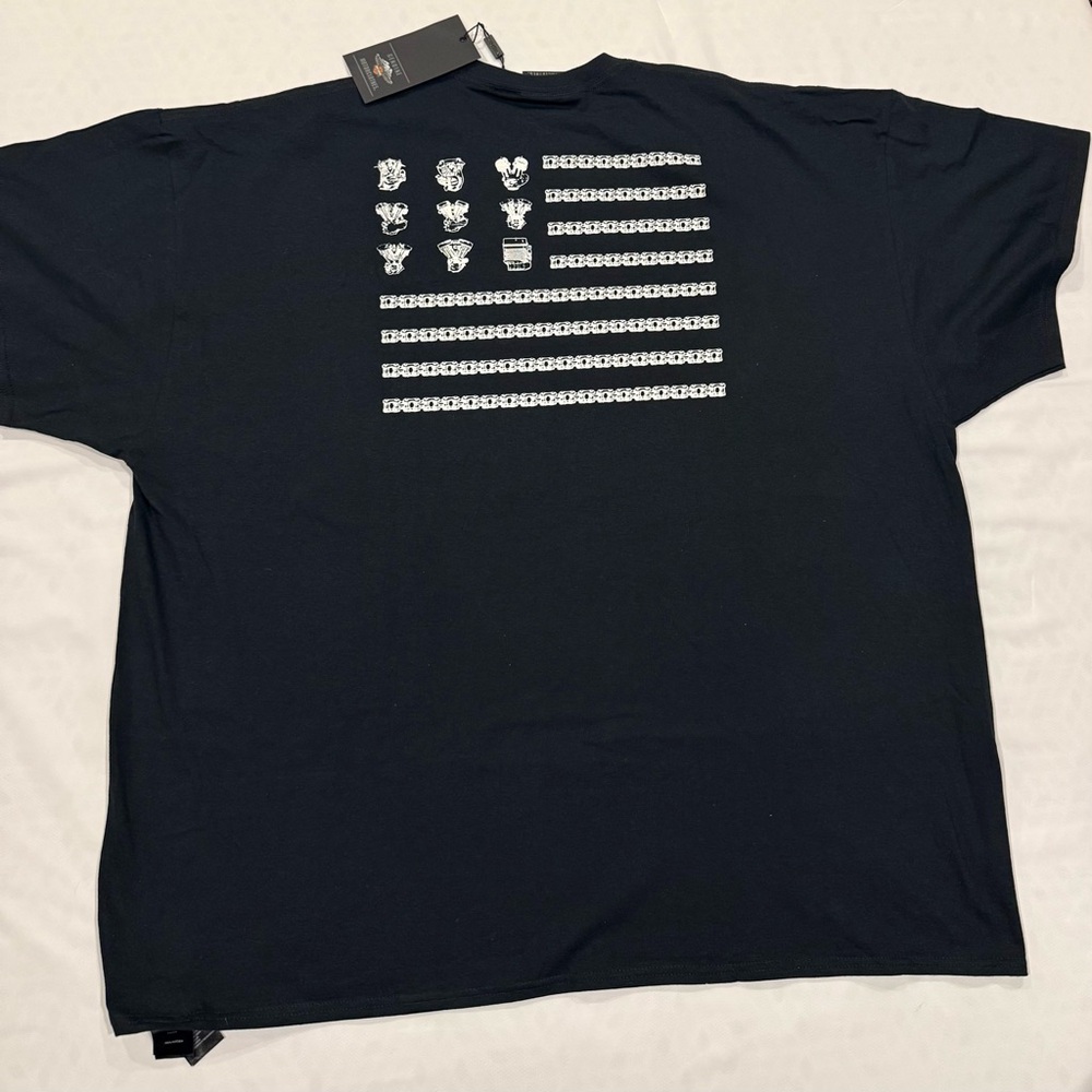 NWT Harley Davidson, V twin American flag T-shirt - Picture 3 of 13